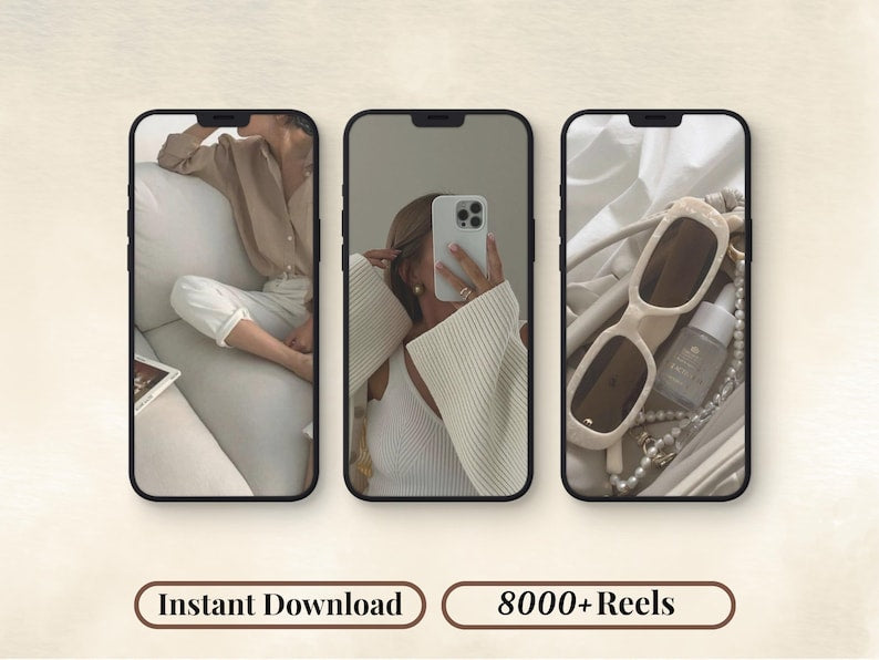Viral Aesthetic Reels Bundle | Canva Editable | PLR & MRR | Digital Marketing