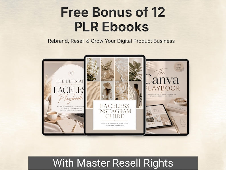 Viral Aesthetic Reels Bundle | Canva Editable | PLR & MRR | Digital Marketing